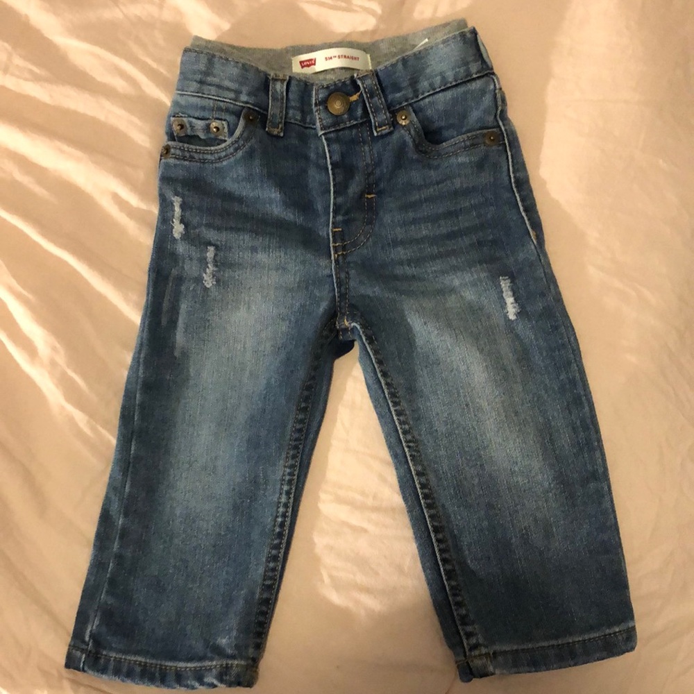Distressed jeans